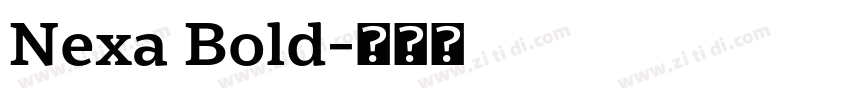 Nexa Bold字体转换